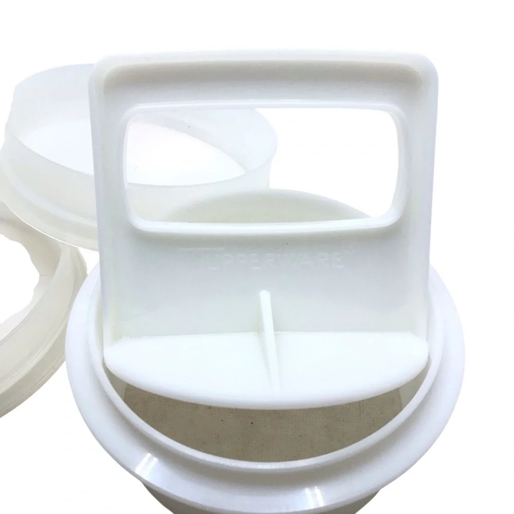 Vintage Tupperware Hamburger Press Keeper Set 882 883 884 Patty Mold No Lid